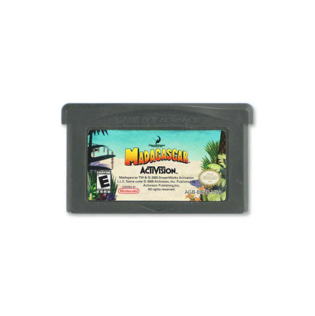 Madagascar for Nintendo Game Boy Advance - Cartridge front with label - Game only.