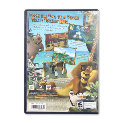 Madagascar for Sony PlayStation 2 - Case back cover - Product gallery.