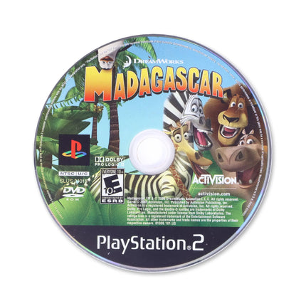 Madagascar for Sony PlayStation 2 - Disc front with label - Game only.