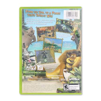 Madagascar for Microsoft Xbox - Case back cover - Product gallery.