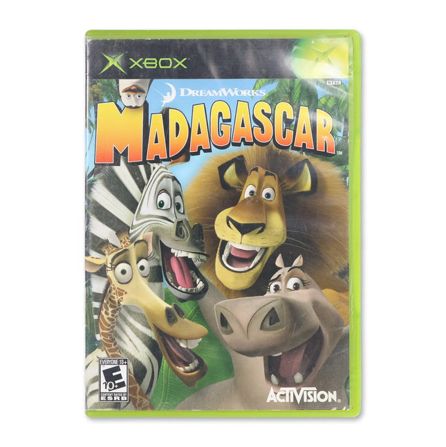 Madagascar for Microsoft Xbox - Case front cover - Complete in box or case and game.