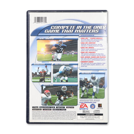 Madden 2001 for Sony PlayStation 2 - Case back cover - Product gallery.