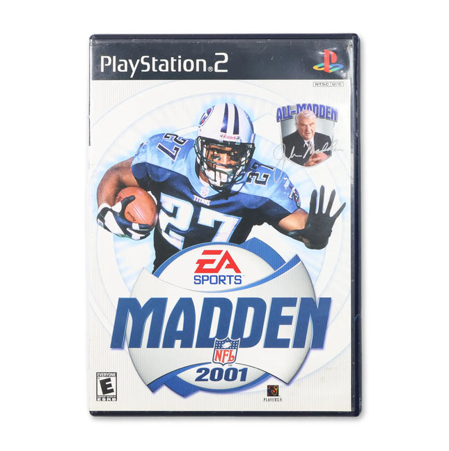 Madden 2001 for Sony PlayStation 2 - Case front cover - Complete in box or case and game.