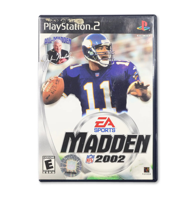 Madden 2002 for Sony PlayStation 2 - Case front cover - Complete in box or case and game.