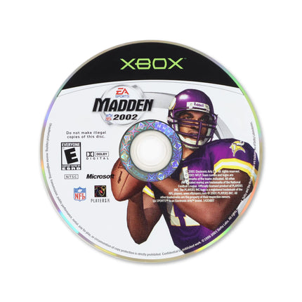 Madden 2002 for Microsoft Xbox - Disc front with label - Game only.