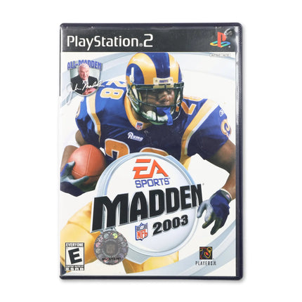 Madden 2003 for Sony PlayStation 2 - Case front cover - Complete in box or case and game.