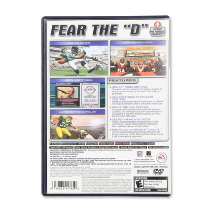 Madden 2005 for Sony PlayStation 2 - Case back cover - Product gallery.