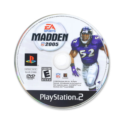 Madden 2005 for Sony PlayStation 2 - Disc front with label - Game only.