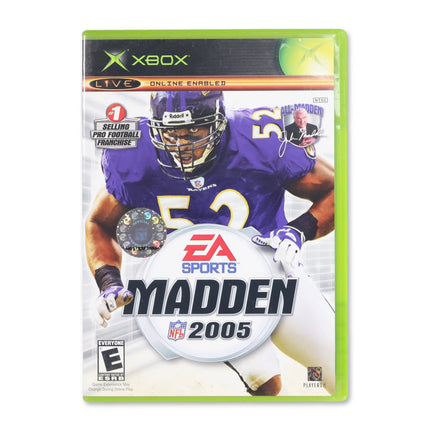 Madden 2005 for Microsoft Xbox - Case front cover - Complete in box or case and game.