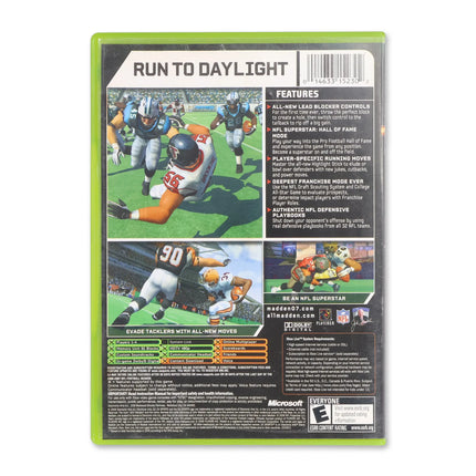 Madden 2007 for Microsoft Xbox - Case back cover - Product gallery.