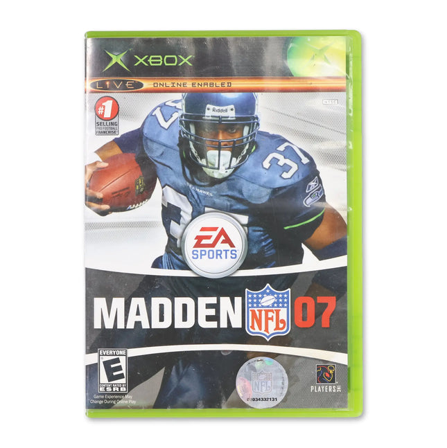 Madden 2007 for Microsoft Xbox - Case front cover - Complete in box or case and game.