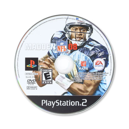 Madden 2008 for Sony PlayStation 2 - Disc front with label - Game only.