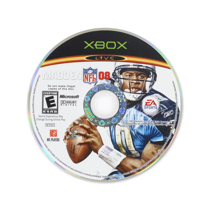 Madden 2008 for Microsoft Xbox - Disc front with label - Game only.