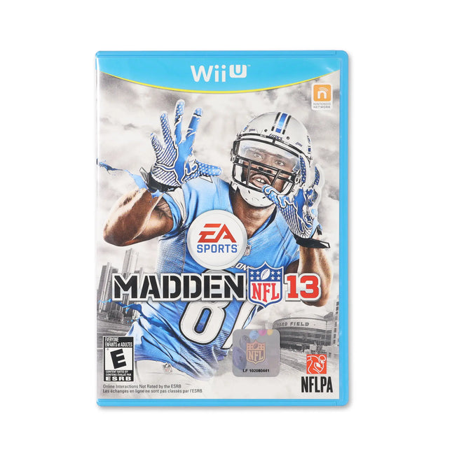 Madden NFL 13 for Wii U - Box front - Complete in box or box and game.