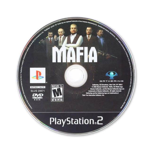 Mafia for Sony PlayStation 2 - Disc front with label - Game only.