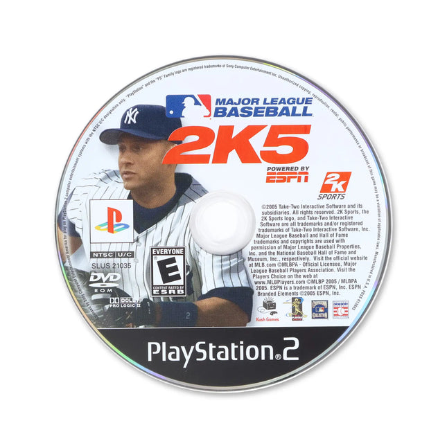 Major League Baseball 2K5 for Sony PlayStation 2 - Disc front with label - Game only.