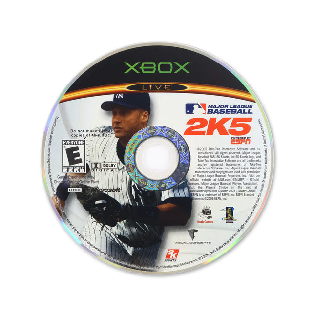 Major League Baseball 2K5 for Microsoft Xbox - Disc front with label - Game only.