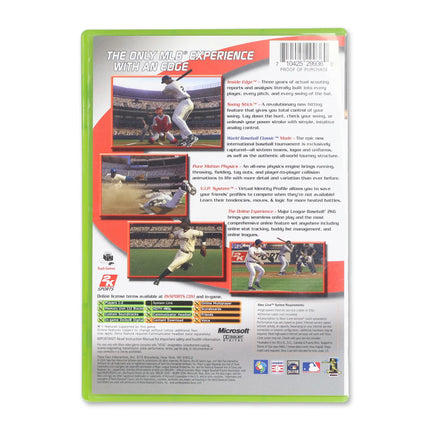 Major League Baseball 2K6 for Microsoft Xbox - Case back cover - Product gallery.