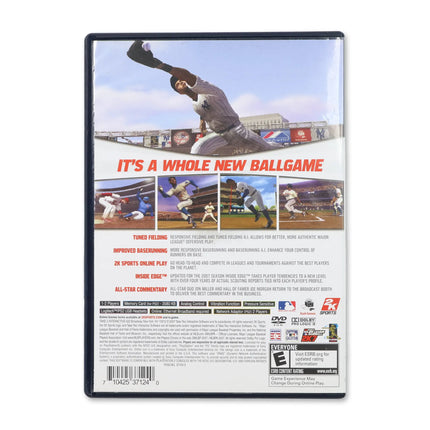Major League Baseball 2K7 for Sony PlayStation 2 - Case back cover - Product gallery.