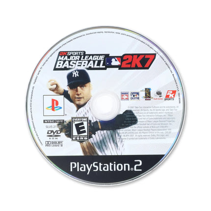 Major League Baseball 2K7 for Sony PlayStation 2 - Disc front with label - Game only.