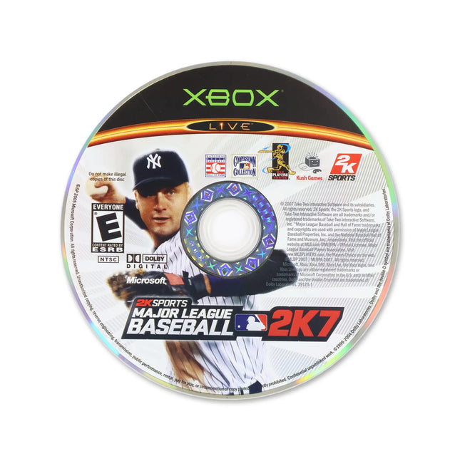 Major League Baseball 2K7 for Microsoft Xbox - Disc front with label - Game only.