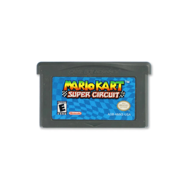 Mario Kart Super Circuit for Nintendo Game Boy Advance - Cartridge front with label - Game only.
