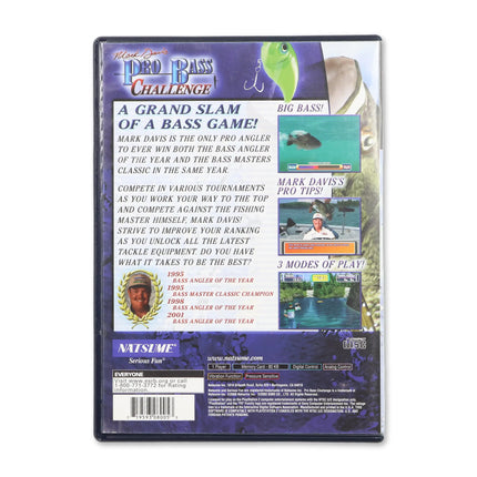 Mark Davis Pro Bass Challenge for Sony PlayStation 2 - Case back cover - Product gallery.