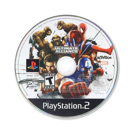 Marvel Ultimate Alliance for Sony PlayStation 2 - Disc front with label - Game only.