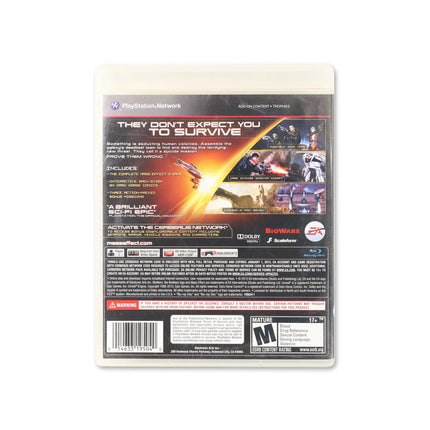 Mass Effect 2 for PlayStation 3 - Box back - Product gallery.
