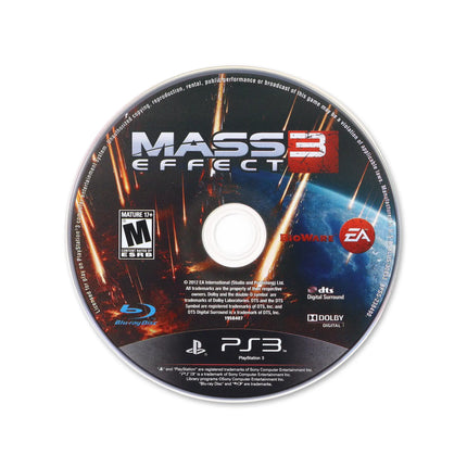 Mass Effect 3 for PlayStation 3 - Cartridge front with label - Game only.