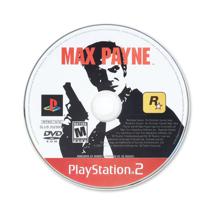 Max Payne [Greatest Hits] for Sony PlayStation 2 - Disc front with label - Game only.