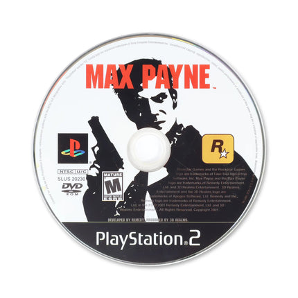 Max Payne for Sony PlayStation 2 - Disc front with label - Game only.