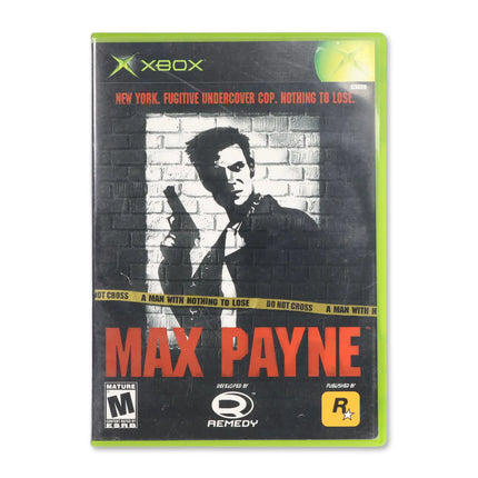 Max Payne for Microsoft Xbox - Case front cover - Complete in box or case and game.