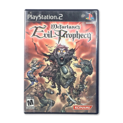 McFarlane's Evil Prophecy for Sony PlayStation 2 - Case front cover - Complete in box or case and game.