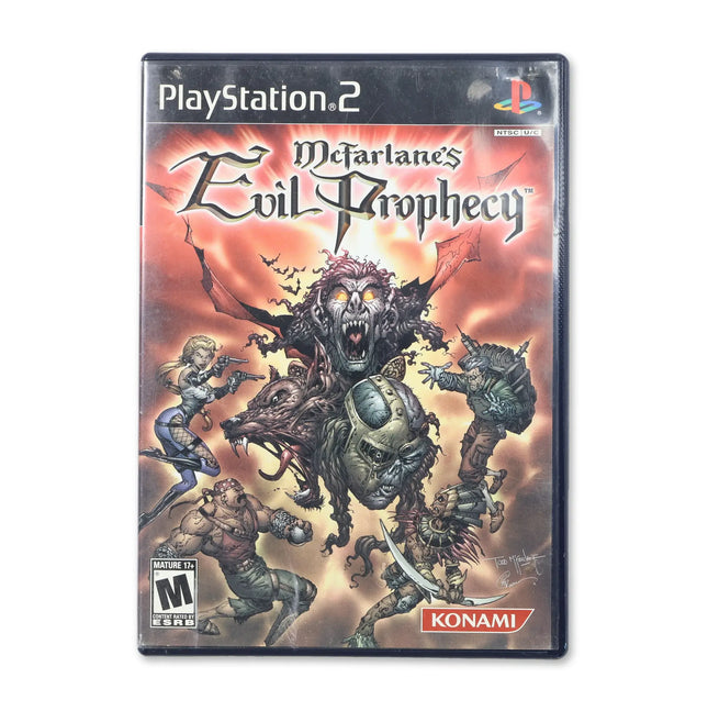 McFarlane's Evil Prophecy for Sony PlayStation 2 - Case front cover - Complete in box or case and game.