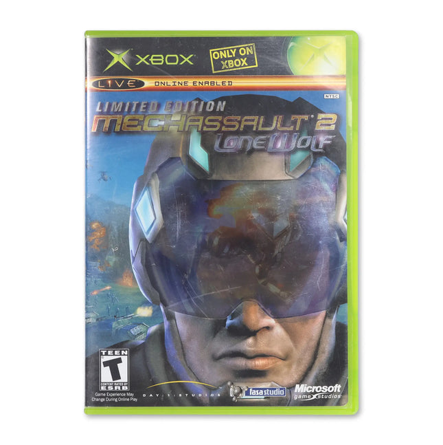 MechAssault 2 Lone Wolf [Limited Edition] for Microsoft Xbox - Case front cover - Complete in box or case and game.