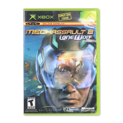 MechAssault 2 Lone Wolf for Microsoft Xbox - Case front cover - Complete in box or case and game.