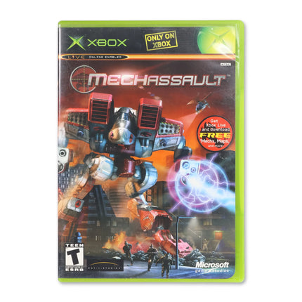 MechAssault for Microsoft Xbox - Case front cover - Complete in box or case and game.
