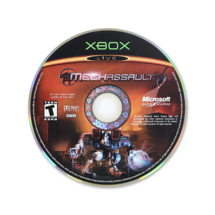 MechAssault for Microsoft Xbox - Disc front with label - Game only.