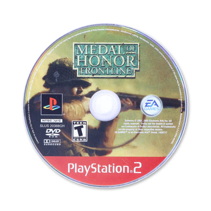 Medal of Honor Frontline [Greatest Hits] for Sony PlayStation 2 - Disc front with label - Game only.
