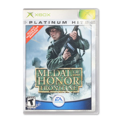 Medal of Honor Frontline [Platinum Hits] for Microsoft Xbox - Case front cover - Complete in box or case and game.