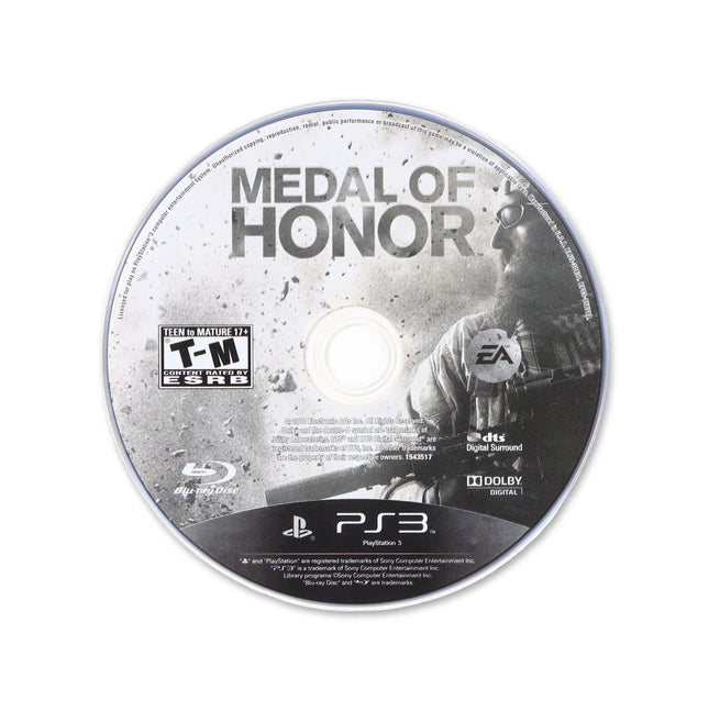 Medal of Honor for PlayStation 3 - Cartridge front with label - Game only.