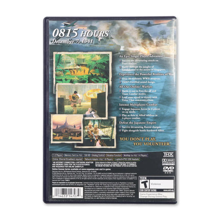 Medal of Honor Rising Sun for Sony PlayStation 2 - Case back cover - Product gallery.