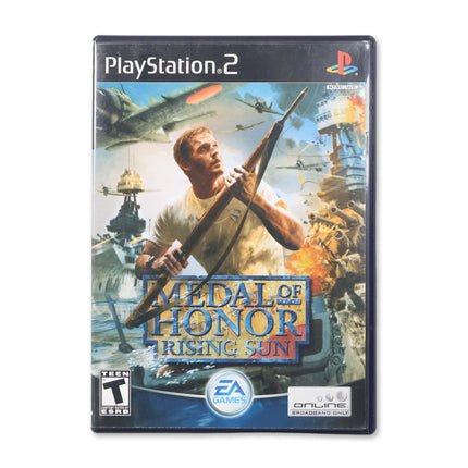 Medal of Honor Rising Sun for Sony PlayStation 2 - Case front cover - Complete in box or case and game.