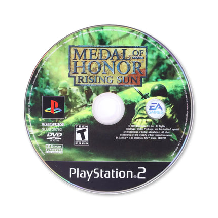 Medal of Honor Rising Sun for Sony PlayStation 2 - Disc front with label - Game only.