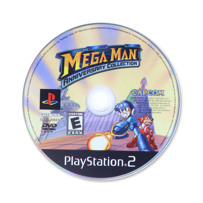 Mega Man Anniversary Collection for Sony PlayStation 2 - Disc front with label - Game only.