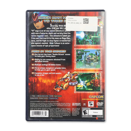Mega Man X8 for Sony PlayStation 2 - Case back cover - Product gallery.