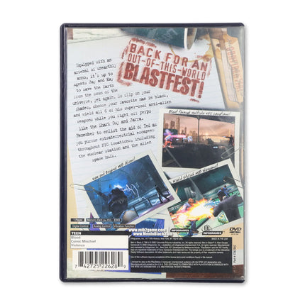Men In Black II Alien Escape for Sony PlayStation 2 - Case back cover - Product gallery.