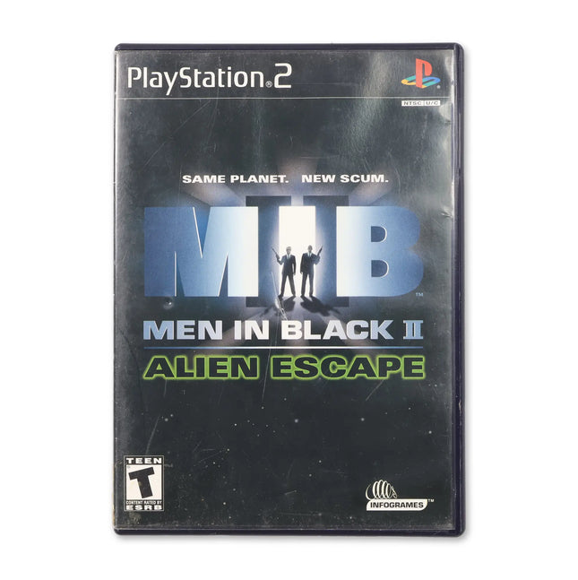 Men In Black II Alien Escape for Sony PlayStation 2 - Case front cover - Complete in box or case and game.