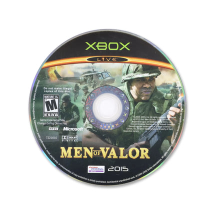 Men of Valor for Microsoft Xbox - Disc front with label - Game only.